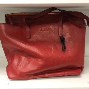 DKNY RED PURSE BAG